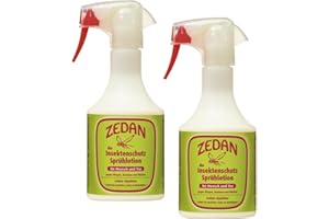 RL24 Zedan SP - Insektenschutz Sprühlotion | gegen Bremsen, Fliegen & Mücken | Fliegenspray Pferd & Reiter | Fliegenschutz mit Geraniol & Zedernholzöl | 2 x 500 ml Spray (2er Set)