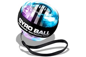 Ninabei Bola Energética de Entrenamiento de Giroscópica para Fortalecemiento de Mano, para Fortalecer Muñecas, Brazos y Manos,Bola Energética de Entrenamiento de Giroscópica para Fortalecemiento de Mano,Giroscópico Ball con Luces