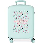 ROLL ROAD Peace ABS Luggage Side Combination Lock, Double Wheels, Different Sizes, Pink and Blue