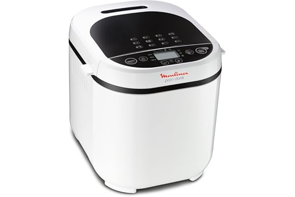Moulinex OW210130 Machine à Pain 12 Programmes Plastique Blanc 31 x 29 x 29 cm