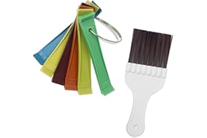 THATYRO FCR6 Ring Fin Comb Set Air Conditioner Fin Comb Straighten Condenser AC Clean Brush Tool Set Colorful Wear Resistant Rust Proof AC Radiator Fin Comb for Straighten Evaporator Condenser Coils (6+1)