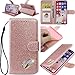 Produktbild Vicbey Leder Folio Sparkle Bling Glitzer Strass Diamant für iPhone XS Max