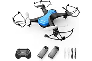 tech rc Mini Drone 20 Minutes Autonomie et Télécommande, Mini Drone Enfant avec 2 Batteries, 2.4GHz 4 Axes Gyro Mode sans Tête 360°Flips, Décollage/Atterrissage à Une Touche pour Débutants & Enfants