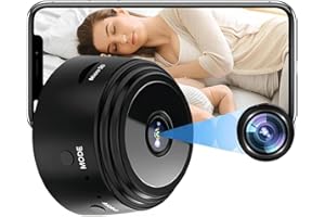 QUALIHOME Mini Spy Cameras Hidden 1080P HD Wireless Portable Small Video Camera with Night Vision Motion Detection, Home Security Nanny Surveillance Cam Perfect Video Bady Camera for Indoor and Outdoor