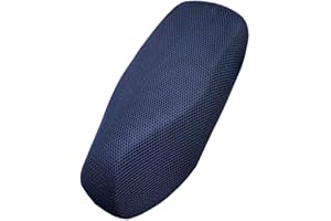 MOCNT Housses de Siège de Moto Antidérapante Imperméable Housse de Selle pour Moto 3D Maille Couvre Selle Siège Voiture Housses Coussin Selle Protection Respirant Bleu XXXL