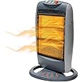 Trendi Halogen Heater 400W /800W/ 1200W 3 Power Settings, Carry Handle, and Long-Lasting Feature – Replaceable Halogen Tubes, Lightweight, Moveable, Super Silent, Overheat & Tip Over Protection (1)