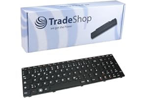 ‎TRADE-SHOP Trade-Shop Premium Laptop-Tastatur Notebook Keyboard Ersatz Deutsch QWERTZ für IBM Lenovo IdeaPad B570A B570G B590 B570 (Deutsches Tastaturlayout)