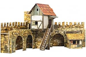 UMBUM Keranova 376 sprytny papier średniowieczny plac miejski aktor 3D puzzle, wielokolorowy