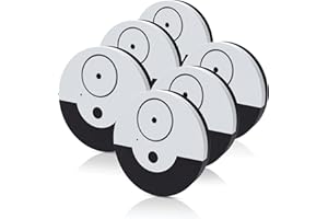CATSONIC Premium Window Alarm Device Set - Extra Loud 130dB Alarm & Vibration Sensors - Universal Compatibility & Easy Installation - Great for Home, Office & RV Security (6 Set Black)