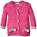 United Colors of Benetton Baby-Girls Marl Glitter Bow Cardigan, Pink (Fuchsia), 3 to 6 months (Manufacturer Size: 62 cms)