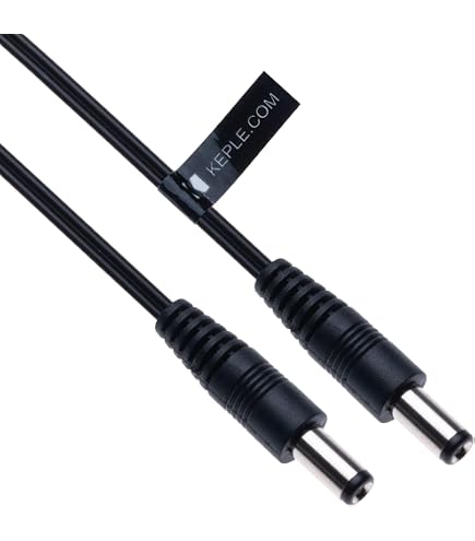 QUARKZMAN 3 Adattatori DC 5.5x2.1mm A 5.5x2.5mm – Connettore Angolato A 90° Per Alimentatori