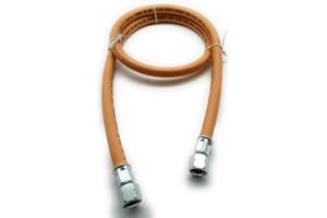 GOK Tuyau de gaz propane 1/4 lks x 1/4 lks, longueur du tuyau : 1,5 m