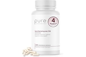 Saccharomyces Boulardii Probiotics 10 Billion CFU - Made in USA | No Fillers, Patented Strain: Lynside CNCM I-3799 Probiotics for Men and Women | Pure TheraPro Rx - 240 Capsules
