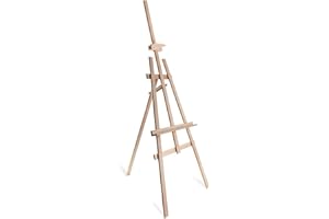 DWA - Chevalet pour Toile de Peinture en Bois Grand 1800 mm Studio