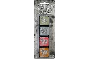 Ranger 15TDPK40378 Tim Holtz Mini Kit de 7 Encres Plastique Multicolore 10 x 2,5 x 1,3 cm