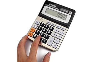 NTEK 8 Digital Display Desktop Calculator With Big Button - Business Standard Function Electronic Device for Office, Home, School (KK-800A)