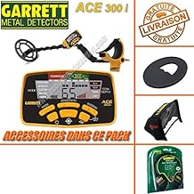 Garrett Ace 300 i Metal Detector with 3 Accessories (Headphones, Disc Protector, Rain Cover)