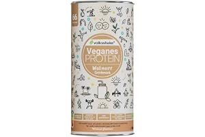 Veganskt protein rostad valnöt | 1 000 g | 12 vegetabiliska proteinkällor | Utan sukralos