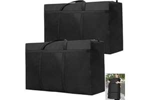 Yimomoyi 2 Pezzi 180L Grande Borse Trasloco per Vestiti, Impermeabile in Tessuto Oxford 600D, Borse di Stoccaggio Trasloco con Cerniera e Manici, Scatole Armadio per Vestiti, Coperte, Trapunte
