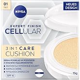 NIVEA Cellular Expert Finish Cushion Renkli Y&uuml;z Bakım Kremi 15ml, SPF15 G&uuml;neş Koruyucu, A&ccedil;ık Ton, Nemlendirici, Doğal Renk,Hy