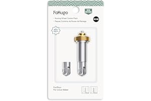 FAKUGO Scoring Wheel Combo Pack for Cricut Maker Machines, Ideal for Crafting Cards, Tags, and 3D Home Decor - Includes Single and Double Scoring Wheel Tips, Along with Quickswap Drive Housing