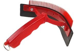 Horse Curry Comb Handheld Ergonomic Brush Squeegee Curry Comb | Horse Washing Supplies for Cleaning Scraping Washing Stable Questrian Cat Dog Equine Body Hoof Paddock