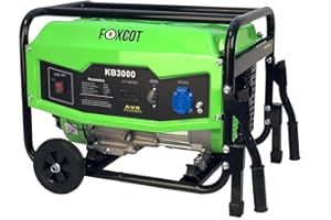FOXCOT PROFESSIONAL Generatore di Corrente a Benzina 2,8 Kw Foxcot KB3000 Nero