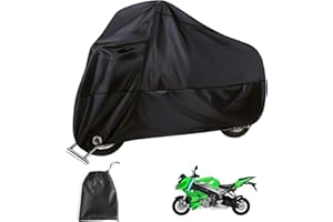 VVHIPPO Motorrad Abdeckplane, Motorradabdeckung Wasserdicht, Abdeckplane Motorrad, Motorradplane Outdoor, Winterfest Motorradgarage, Moped Abdeckung, Roller Abdeckplane, Motorroller Abdeckplane, 245x105x125cm