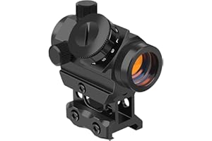 Feyachi RDS-25 Red Dot Sight 4 MOA Micro Red Dot Gun Sight Rifle Scope avec 1 Pouce Riser Mount