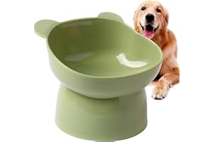 macto Slanted Elevated Dog Bowl, Raised Slanted Dog Bowl Stands, Anti Overturning Slanted Dog Feed Bowl, Non-Spill Dog Kitten Food Dish, For Pet Cat, Puppies, Cats, Dishwasher Safe