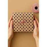5 Adet Ambalaj Kağıdı, Hediye Paket Kağıdı, Kraft Puantiye (70x100cm) | Hediye Paketi, Ambalaj Kaplama Kağıdı, B&uuml;y&uuml;k Boy Pake