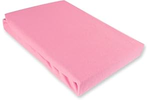‎JULIDO Julido Jersey Spannbettlaken 90-100x190-200 cm, Betttuch mit Gummizug, Bettlaken Altrosa aus Baumwolle, Oeko-Tex Standard 100