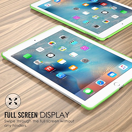 MoKo Hülle für iPad Pro 9.7 – Ultra Slim Translucent Hart Polycarbonate Schale Schutzhülle Case Cover für Apple iPad Pro 9.7 Zoll 2016 Modell Tablet, Matt Grün (Auch für iPad Pro Offizielle Tastatur) - 3