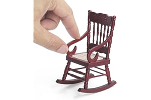 Odoria 1/12 skala dockhus miniatyr gungstol dockhus möbeltillbehör