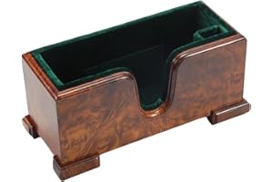 YWYLL Violin and Bow Holder ( Stand), Wooden Violin Holder Floor Display for Violin, Velvet Protection, Stable and Classy Aesthetic (Burl Wood + Blue Velvet)