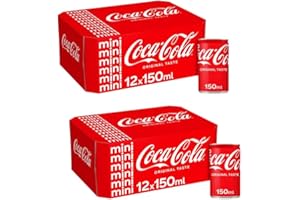 Soft Drinks Mini Cans 150ml Assorted Sparkling Soft Drinks 150ml Soft Drink Can Bundle Boxed Treatz (Coca Cola 150ml - 24 Pack)