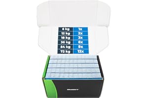 HASKYY 18 kg självhäftande vikter 12 x 5 g galvaniserade viktvikter 300 x limstång, balanseringsvikter 60 g 12 x 5 g för stål
