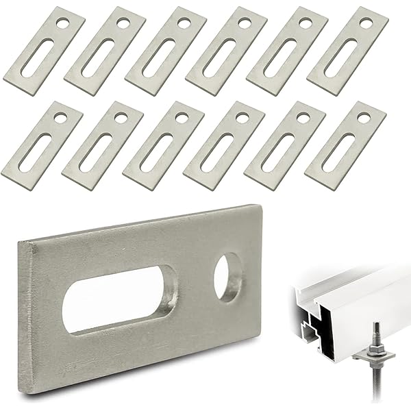6 Stück Stockschrauben M10 x 200mm, Edelstahl Höhenverstellbar 