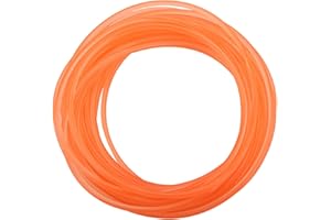HILITAND Hochleistungs-Urethan-Rundriemen, PU-Antriebsriemen Oranger Polyurethan-Antriebsrundriemen (5 mm * 10 m)