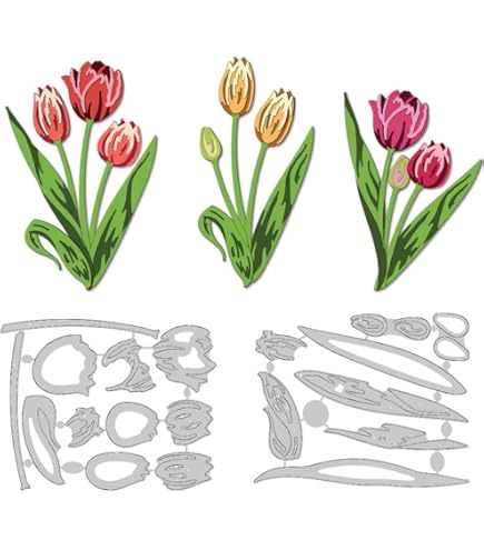 Pasen-kaarten Met De Lentebloemen - Tulpen Vector Illustratie