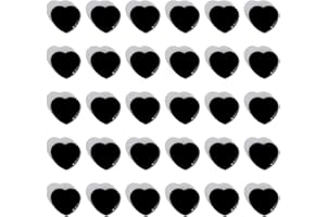 ZDZBLX Calamite Frigorifero Potente, 30 Pezzi Magneti Piccole Calamite per Lavagna Magnetica, Mini Calamite per Bacheca, Frigo, Cucine (Cuore, Nero)