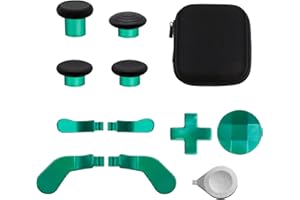 YUNMGALH Thumbsticks D-pads Paddles Trigger Buttons Replacement for Elite Series 2 Model1797 & Elite Series 2 Core Controllers (10 IN 1 Green)