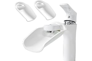 DXIA 3Pz Rubinetto Extender,Bambini Prolunga Rubinetto,Bambini Accessorio da Bagno,Attacco Dell'estensione del Rubinetto Sicuro,Rubinetto di Lavaggio a Mano Per Aiutare Bambino Lava Mano,Bianco