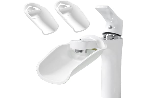 DXIA Lot de 3 Robinet Extension de Robinet, Prolongateur de Robinet pour Enfants Extension de Robinet Tap Extender, pour Enfant Bébé Se Laver Les Mains Lavage Cuisine Salle de Bains, Blanc