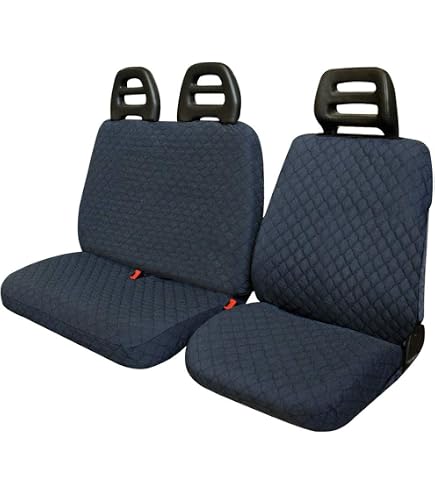 Mossa Coprisedili compatibili con Iveco Daily II, III, IV, V, VI (1990- ) - fodere sedili auto - set coprisedili auto universali - BC-RD