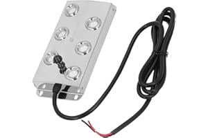 Hyuduo 12-Kopf-Ultraschall-Teichnebler, Leiser Nebelerzeuger, 4500 Ml/h Nebler-Luftbefeuchter, IP67 Wasserdicht, für Garten, Landschaft, Brunnennebler, Pilzfeuchtigkeit