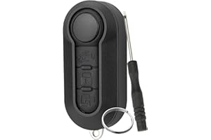 GZXNKEY Auto Fernbedienungen schlüssel Gehäuse für FIAT 500l mpv ducato Citroen Jumper Peugeot Boxer 2006-2015 marelli bsi mit Schraubendreher-Schlüsselring （schwarzer Knopf）