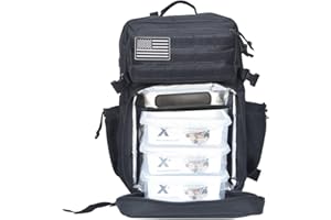 ELITRAINX Zaino Scomparto da 45 litri Cibo e Tupperware Tattico CrossTraining Impermeabile Sport all'aria aperta Sport Palestra Portatile di ELITEX TRAINING
