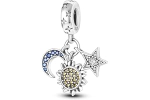 MULA Charm Bead Ciondolo Donna Argento Fascino per Bracciali e Collane