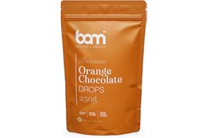 BAM Pépites de Chocolat 250 g – Chocolat Blanc avec arôme pour Desserts, Ganaches, Crèmes – Chocolat Pâtissier Raffiné, 250 g